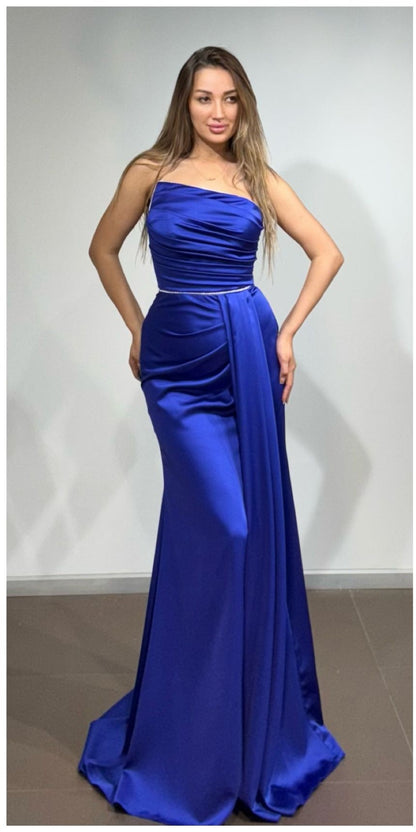 Abendkleid lang –Satin Kleid für besondere Anlässe