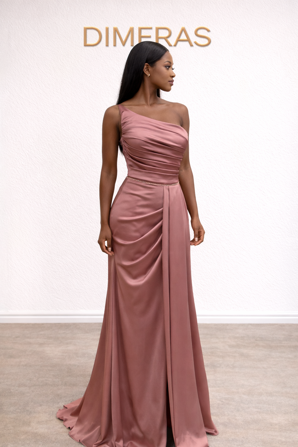 Abendkleid lang –Satin Kleid für besondere Anlässe