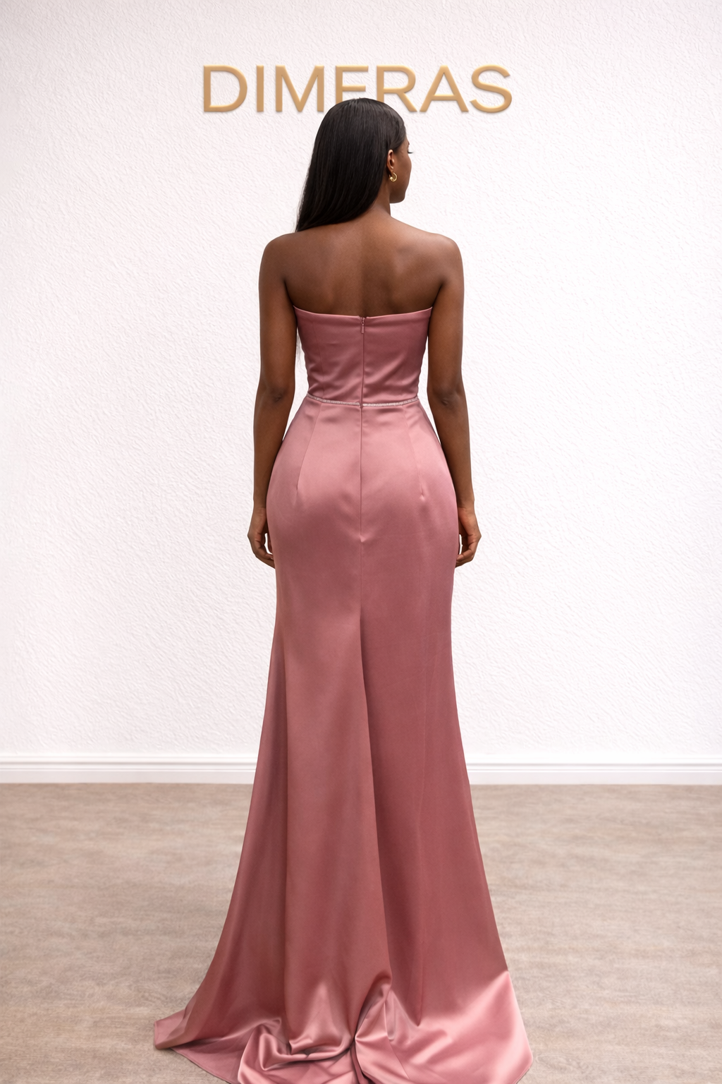 Abendkleid lang –Satin Kleid für besondere Anlässe